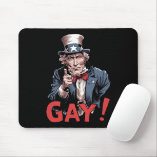 Tapis De Souris Mois de la fierté de l'allié gay LGBT drôle