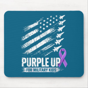 Tapis De Souris Mois de l'enfant militaire Pourpre haut