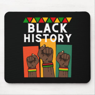 Tapis De Souris Mois de l'histoire des Noirs 2025 Afro-Américain p