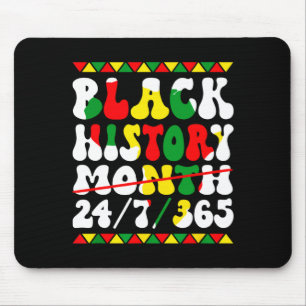 Tapis De Souris Mois de l'histoire des Noirs Afro Mélanine Femmes 