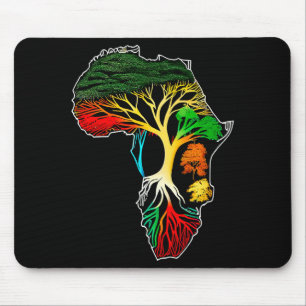 Tapis De Souris Mois de l'histoire des Noirs Ancêtres afro-américa