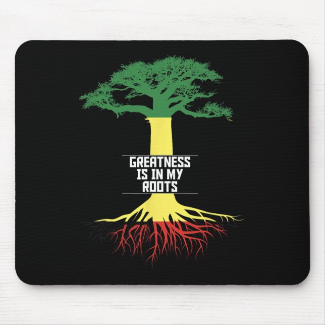 Tapis De Souris Mois de l'histoire des Noirs Fierté Histoire Afro- (Devant)