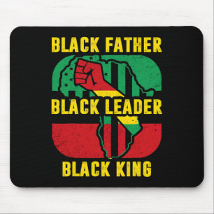 Tapis De Souris Mois de l'histoire des Noirs Hommes Père noir Lead
