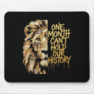 Tapis De Souris Mois de l'histoire des Noirs Lion Un mois ne peut