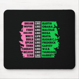 Tapis De Souris Mois de l'histoire des Noirs mignon aka Fun Tee Hi