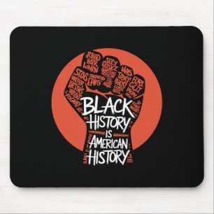 Tapis De Souris Mois de l'histoire des Noirs Poing de pouvoir Main