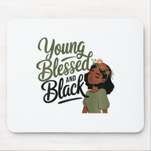 Tapis De Souris Mois de l'histoire des Noirs Sensibilisation Bénie