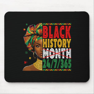 Tapis De Souris Mois de l'histoire des Noirs Vivez-la Apprenez-la 