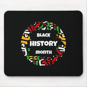 Tapis De Souris Mois De L'Histoire Noire Avec Carte Africaine Drap
