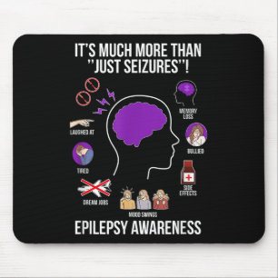 Tapis De Souris Mois de sensibilisation à l'épilepsie Guerrier de