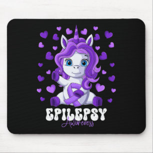 Tapis De Souris Mois de sensibilisation à l'épilepsie Ruban violet