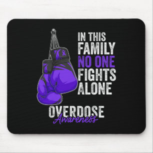 Tapis De Souris Mois de sensibilisation à l'overdose Gants de boxe