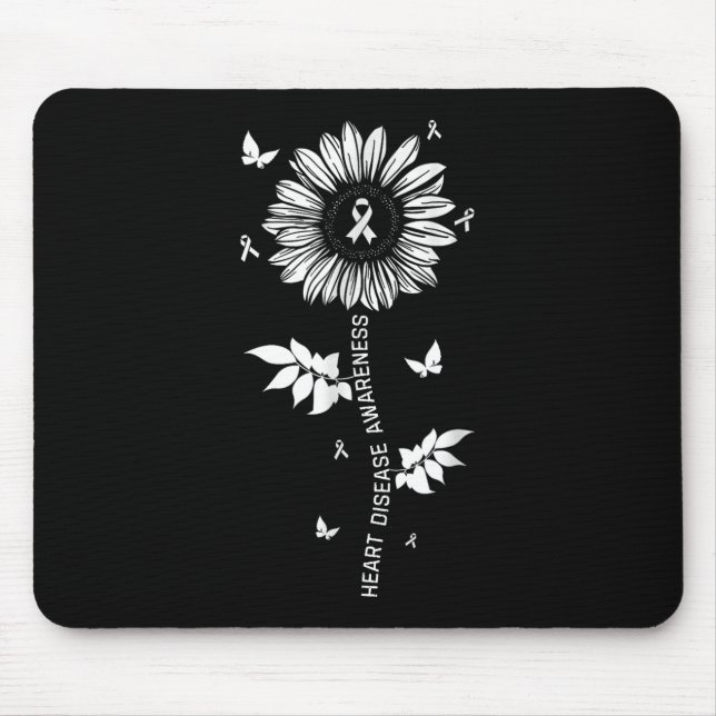 Tapis De Souris Mois de sensibilisation aux maladies cardiaques (Devant)