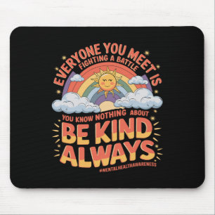 Tapis De Souris Mois de sensibilisation aux maladies mentales Mois