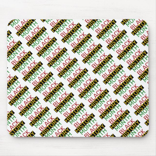 Tapis De Souris MOIS D'HISTOIRE NOIRE BHM élégant (Devant)