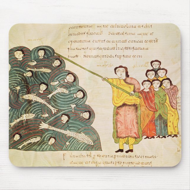 Tapis De Souris Moïse fermant la Mer Rouge sur les Egyptiens (Devant)