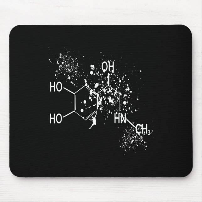 Tapis De Souris Molécule de dopamine grimpeur humour scientifique  (Devant)