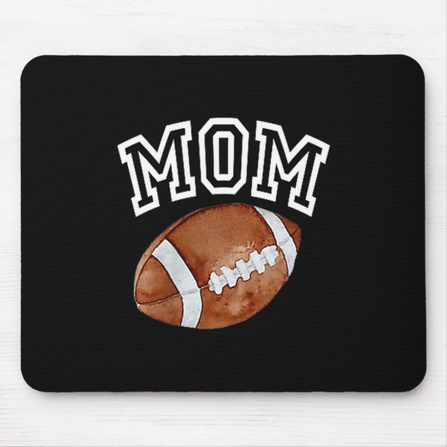 Tapis De Souris Mom Of The 1 Year Old Football Birthday Boy Family (Devant)