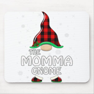 Tapis De Souris Momma Gnome Buffalo Plaid Matching Family Christma