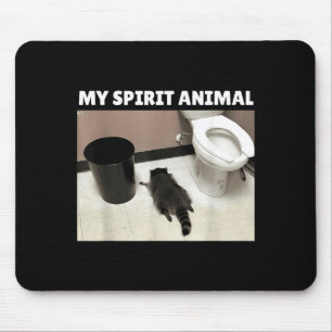 Tapis De Souris Mon animal de compagnie Raton laveur poubelle Pand