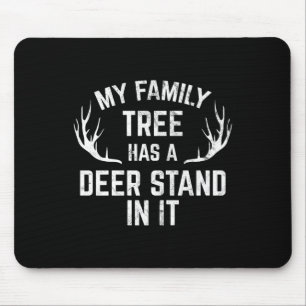 Tapis De Souris Mon Arbre Familial A Un Deer Stand Dans Le Prem De