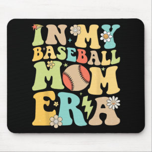 Tapis De Souris Mon Baseball Maman Era Drôle Baseball Mama Mères D
