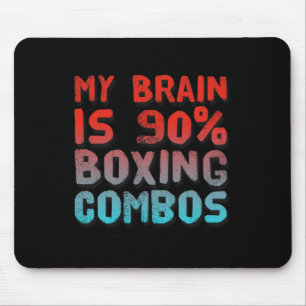 Tapis De Souris Mon Cerveau Est 90% Boxer Combos Boxer Boxers Love