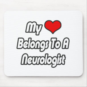 Tapis De Souris Mon Coeur Appartient À Un Neurologue