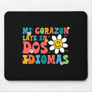 Tapis De Souris Mon cœur bat en deux langues