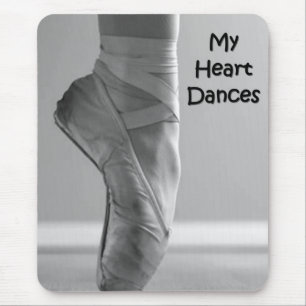 TAPIS DE SOURIS MON COEUR DANSE BALLERINA TIRE LE MOUSEPAD