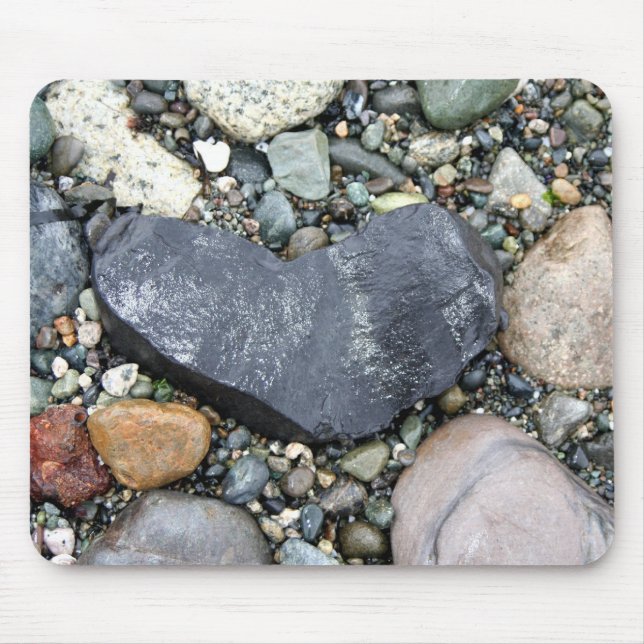 Tapis De Souris Mon coeur est une roche (Devant)