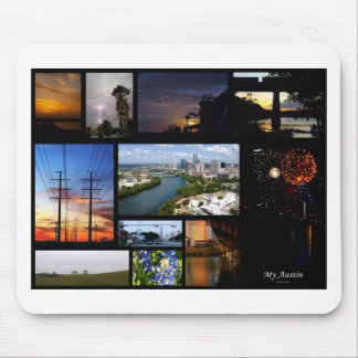 Tapis De Souris Mon collage d'Austin par James R Granberry