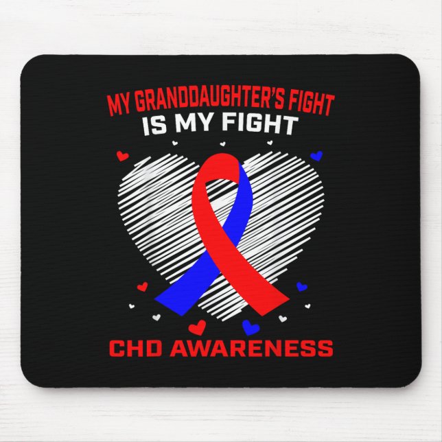 Tapis De Souris Mon Combat De Petites Filles Est Mon Combat Consci (Devant)