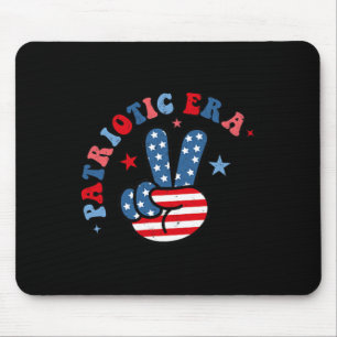 Tapis De Souris Mon Époque Patriotique 4 juillet Amérique Rouge Bl