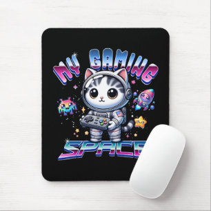 TAPIS DE SOURIS MON ESPACE DE JEUX - KAWAII SPACE CAT
