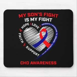 Tapis De Souris Mon Fils combat est mon combat Chd Heart Disease A