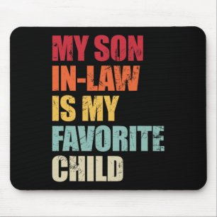 Tapis De Souris Mon Fils En Droit Est Mon Enfant Favori Amusant Fa