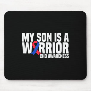 Tapis De Souris Mon Fils Est Un Guerrier Chd Maladie Cardiaque Con