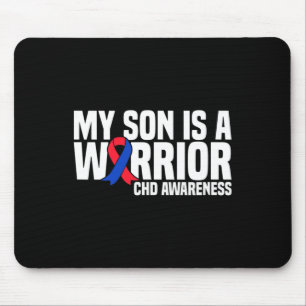 Tapis De Souris Mon Fils Est Un Guerrier Chd Maladie Cardiaque Con