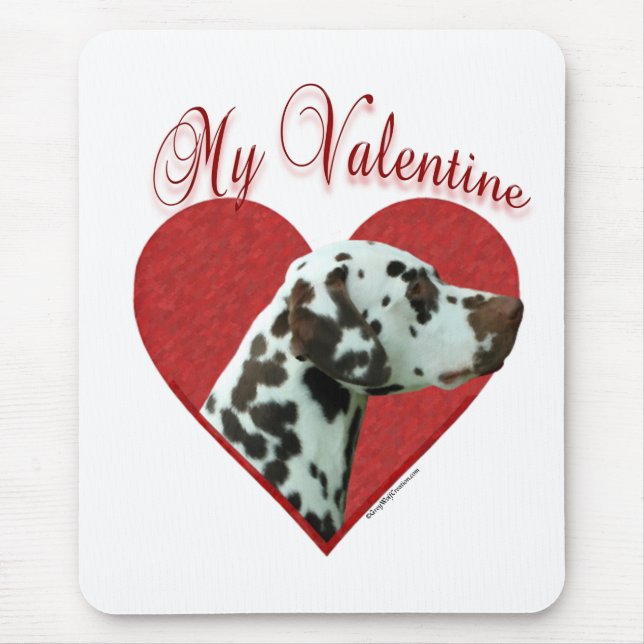 Tapis De Souris Mon foie Dalmatien Valentine (Devant)