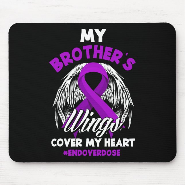 Tapis De Souris Mon frère's Wings Cover My Heart End Overdose 1 (Devant)
