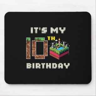 Tapis De Souris Mon jeu pixel de 10 ans pour mon anniversaire Gâte