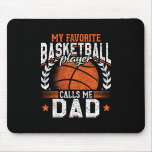 Tapis De Souris Mon Joueur De Basket Favori M'appelle Papa Basket