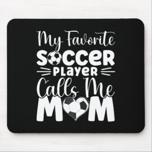 Tapis De Souris Mon Joueur De Football Favori M'appelle Maman Foot