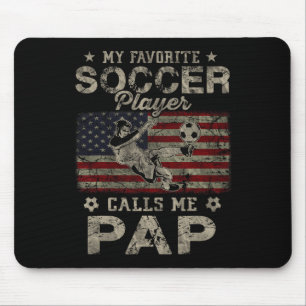 Tapis De Souris Mon Joueur De Football Favori M'appelle Pap Drapea