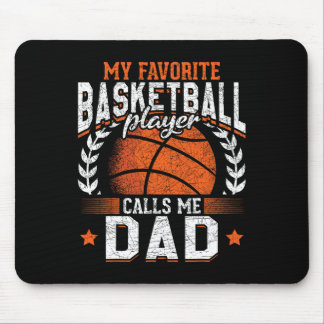 Tapis De Souris Mon Joueur favori Bysketbyll Me Appelle Papa Byske