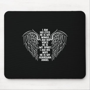 Tapis De Souris Mon Mari Est Ma Femme Veuve De L'Ange Gardien