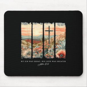 Tapis De Souris Mon Péché Était Grand Son Amour Était Grand Jean 3