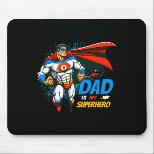 Tapis De Souris Mon père est mon super-héros Enfants Cool père &#;