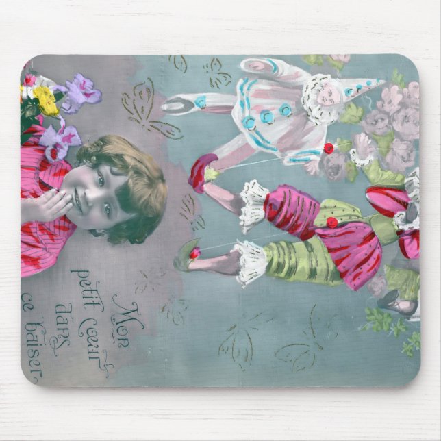 Tapis De Souris Mon petit coeur dans ce baiser (Devant)